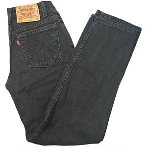 ✨ Vintage Levi’s 512 Red Tab – Black Slim Straight Leg Jeans ✨Jr. 5 / 25”